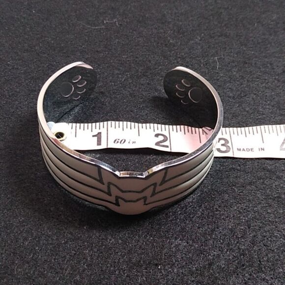 Vintage Three Cats Enamel Cuff Bracelet - Picture 5 of 6